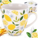 Kubek Porcelanowy XXL do Kawy Herbaty Duży w Cytryny 1 L ORION