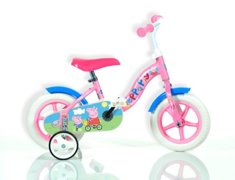 Rowerek Dziecięcy 10 Cali Peppa Pig Świnka Peppa Popychacz Dino Bikes