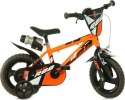 Rowerek Dziecięcy 12 Cali Kółka Boczne Pomarańczowy Dino Bikes
