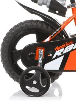 Rowerek Dziecięcy 12 Cali Kółka Boczne Pomarańczowy Dino Bikes