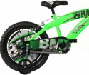 Rowerek Dziecięcy 16 Cali BMX Czarny Kółka Boczne Hamulec Dino Bikes