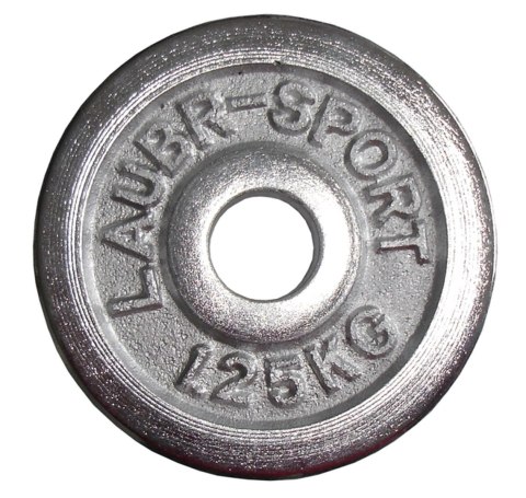 Talerz Ciężar Ciężarek Obciążenie Chromowane Solidne KUBISPORT 1,25kg -25mm