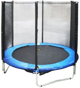 Trampolina Ogrodowa 244 cm z Siatką Ochronną do 100kg TÜV NORD
