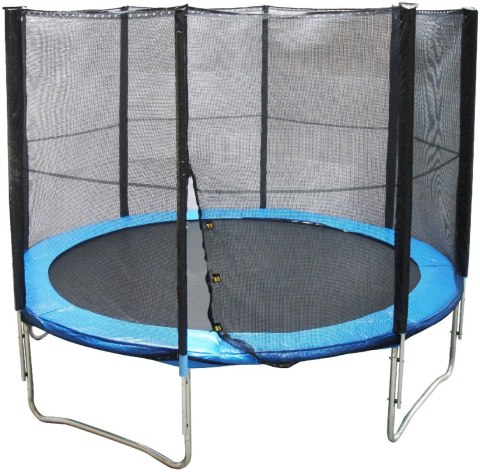 Trampolina Ogrodowa 305 cm z Siatką Ochronną Zewnętrzną do 150kg TÜV