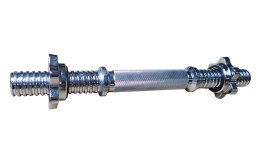 Krótki Gryf Śrubowy Prosty do Ćwiczeń KUBISPORT Zaciski 30 mm