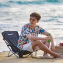 Krzesło Kempingowe Składane Wędkarskie Stalowa Rama KING CAMP Deluxe