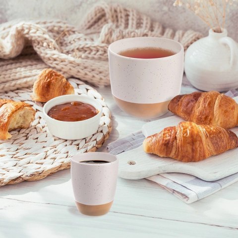 Kubek Ceramiczny do Espresso 90ml Biały Nakrapiany Kamionka ORION