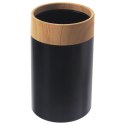 Kubek Łazienkowy Czarny 7,5 x 11,5 cm ORION BLACK Lekki z Tworzywa