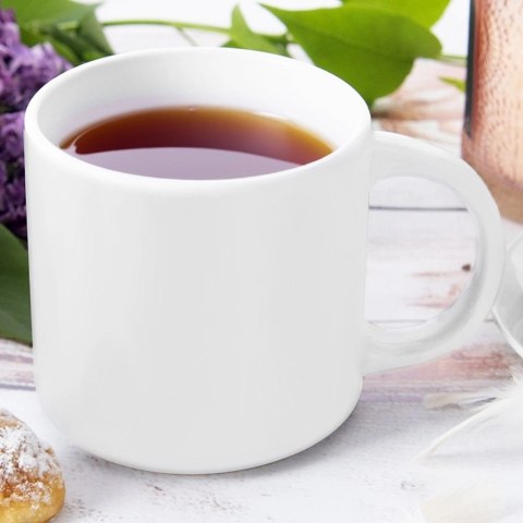 Kubek Porcelanowy 330 ml ORION Mona Biały Drugi Gatunek Praktyczny do Domu