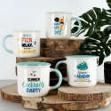 Kubek Porcelanowy 380 ml NAVA Summer Cocktails Party Miętowy Uchwyt