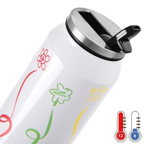Kubek Termiczny Puszka 500 ml ORION Kolorowy Wzór Szczelny Próżniowy