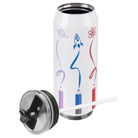 Kubek Termiczny Puszka 500 ml ORION Kolorowy Wzór Szczelny Próżniowy