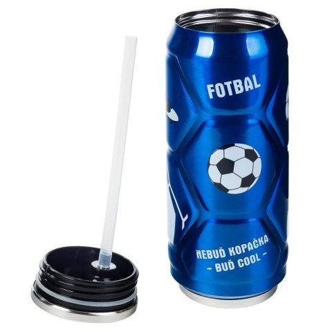 Kubek Termiczny Termos Bidon Piłka Puszka ORION Niebieski 500 ml