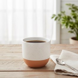 Kubek do Kawy Herbaty Ceramiczny 290ml Biały Klasyczny ORION