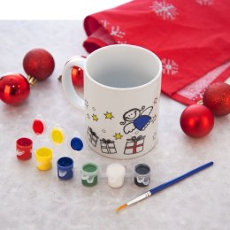 Kubek do Malowania z Farbami Porcelanowy 350 ml ORION z Pędzelkiem
