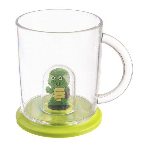 Kubek z Figurką dla Dziecka Żółw 240 ml ORION Tritan BPA Free do Zmywarki