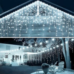 Kurtyna Świetlna Zewnętrzna 500 led 11,5 m ORION Zimna Barwa ip44