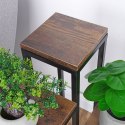 Kwietnik Stojak na Kwiaty 4-Poziomowy Kaskada Metalowy Loft VILDE 69 cm