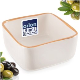Miseczka Kokilka Ceramiczna Kwadratowa do Zapiekania Biała 90 ml ORION