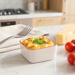 Miseczka Kokilka Ceramiczna Kwadratowa do Zapiekania Biała 90 ml ORION
