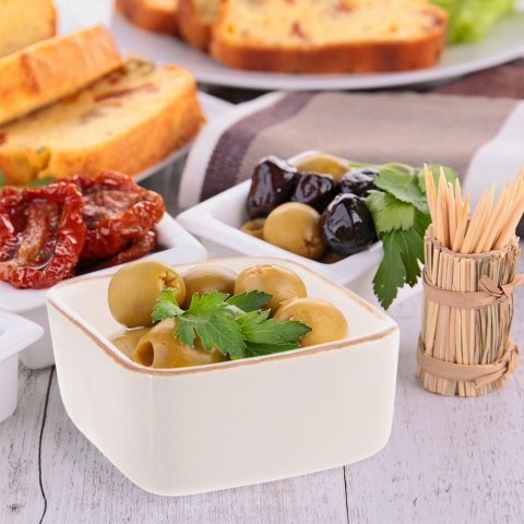 Miseczka Kokilka Ceramiczna Kwadratowa do Zapiekania Biała 90 ml ORION
