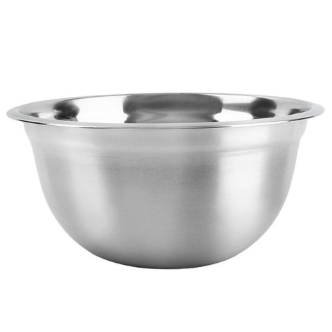 Miska Kuchenna Stalowa Okrągła Srebrna Matowa 3,2 L 24 cm VILDE