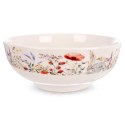 Miska Porcelanowa na Sałatkę Owoce Duża w Polne Kwiaty Maki 1,6 L ORION