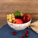Miska Porcelanowa na Sałatkę Owoce Duża w Polne Kwiaty Maki 1,6 L ORION