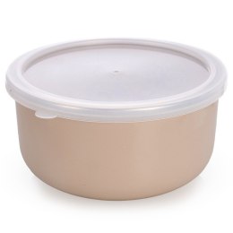 Miska Stalowa Emaliowana z Pokrywką na Indukcję Beżowa 1,3 L 16,5 cm ORION