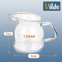 Mlecznik Szklany Dzbanuszek na Mleko Śmietankę Sos 130 ml VILDE