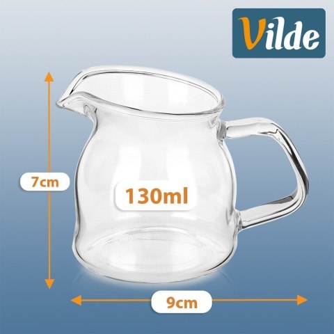 Mlecznik Szklany Dzbanuszek na Mleko Śmietankę Sos 130 ml VILDE