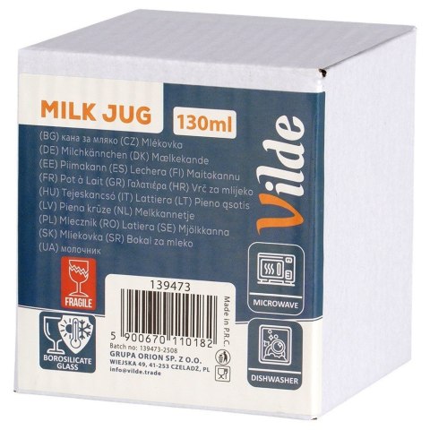 Mlecznik Szklany Dzbanuszek na Mleko Śmietankę Sos 130 ml VILDE