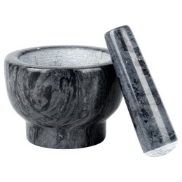 Moździerz Kuchenny Granitowy z Tłuczkiem Czarny 13 cm VILDE