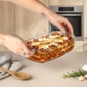 Naczynie Żaroodporne Szklane Brytfanna z Pokrywką do Pieczenia VILDE 1,5 l