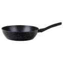 Patelnia Granitowa z Uchwytem Soft Touch Indukcja Czarna 28 cm VILDE