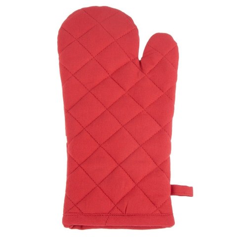 Rękawica Kuchenna Bawełniana z Magnesem Czerwona w Grochy 32 cm