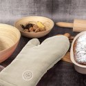 Rękawica Kuchenna Bawełniana z Magnesem i Pętelką Oliwkowa 32 cm