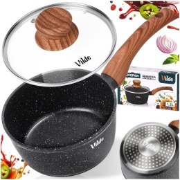 Rondel Granitowy z Pokrywką Indukcja 1,2 L 16 cm VILDE