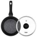 Rondel Granitowy z Pokrywką Indukcja Czarny 1,1 L 16 cm VILDE