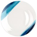 Serwis Obiadowy Zestaw Talerzy Kubki Porcelana dla 4 Osób Niebieski