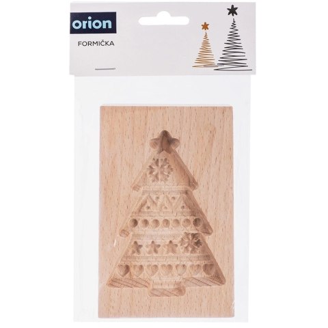 Foremka Drewniana do Ciastek Pierniczków Choinka Rzeźbiona ORION