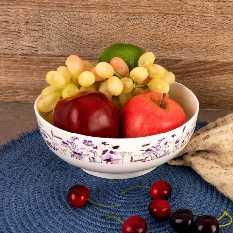Miska Porcelanowa na Sałatkę Owoce Duża w Polne Kwiaty Louka 1,6 L ORION