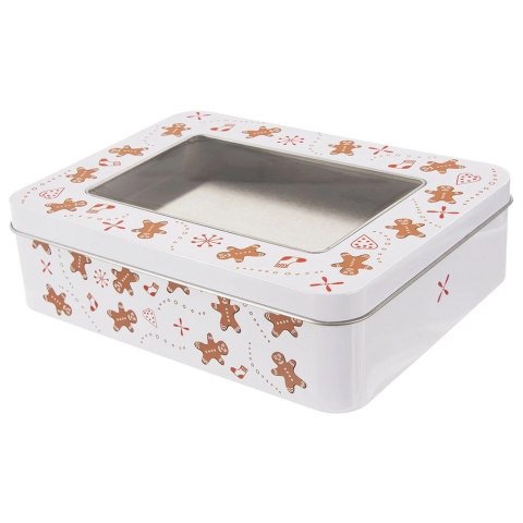 Puszka Pojemnik na Ciastka Świąteczne 18 x 14,5 x 5 cm ORION Pierniczek