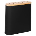 Stojak Organizer na Noże Czarny z Przegródkami EXCELLENT HOUSEWARE 23x8 cm
