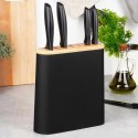 Stojak Organizer na Noże Czarny z Przegródkami EXCELLENT HOUSEWARE 23x8 cm
