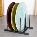 Stojak na Pokrywki Talerze Metalowy Czarny LOFT 4 szt. 19,5 cm HSC