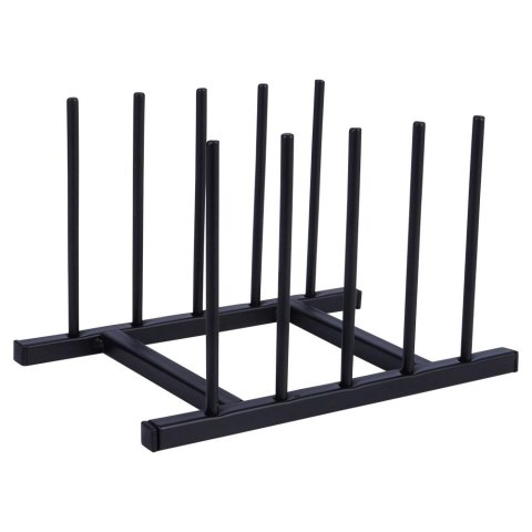 Stojak na Pokrywki Talerze Metalowy Czarny LOFT 4 szt. 19,5 cm HSC