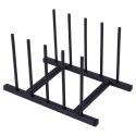 Stojak na Pokrywki Talerze Metalowy Czarny LOFT 4 szt. 19,5 cm HSC