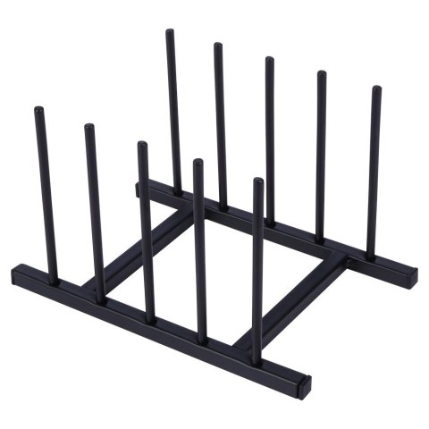 Stojak na Pokrywki Talerze Metalowy Czarny LOFT 4 szt. 19,5 cm HSC