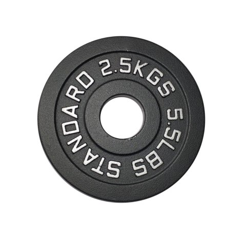 Talerz Ciężar Obciążenie Olimpijskie Żeliwne Solidne KUBISPORT 2,5 kg 50mm
